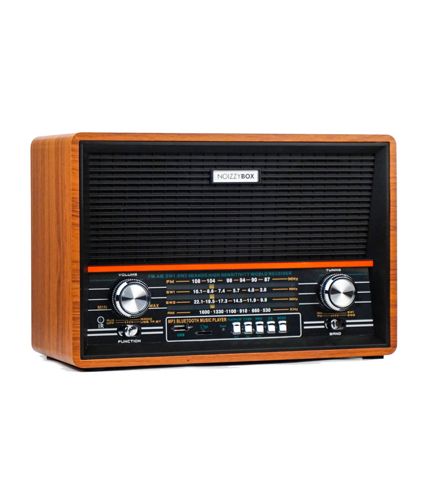 NOIZZYBOX Retro XXL Band Radio with Bluetooth Gold
