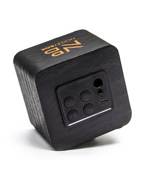 NB NOIZZYBOX Cube XS Black Premium Wood Finish Portable Wireless Bluetooth Speaker