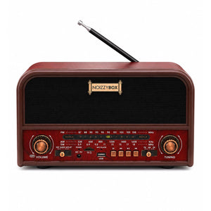 NOIZZYBOX Retro XL vintage retro radio Bluetooth speaker - angle view