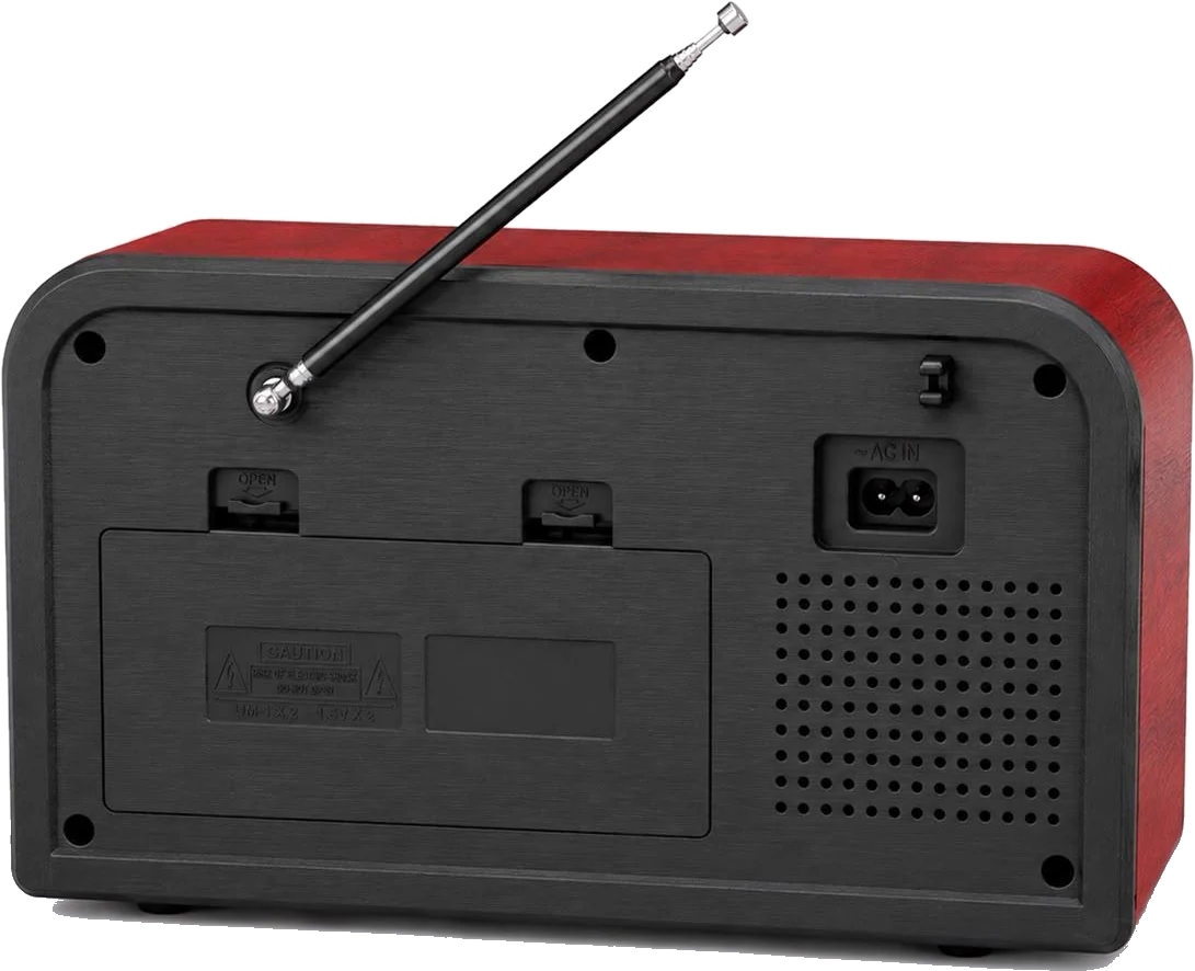 Retro XL rear three-quarter view showing the antenna and rear panel